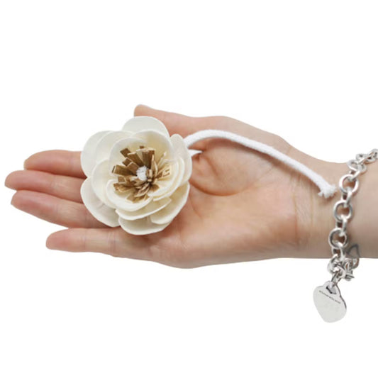 Diffuseur fleurs naturelles Petit coquelicot bois sola ficelle