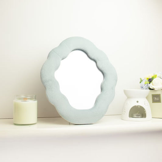 Miroir souple ondulé Nuage Bleu nuage