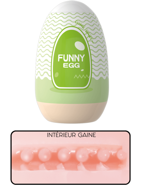 Gaine Masturbatrice Réutilisable FUNNY EGG – Design Réaliste