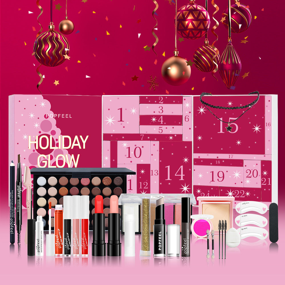 Calendrier de l’Avent Maquillage 2025 – HOLIDAY GLOW Popfeel™ (24 Surprises Beauté)