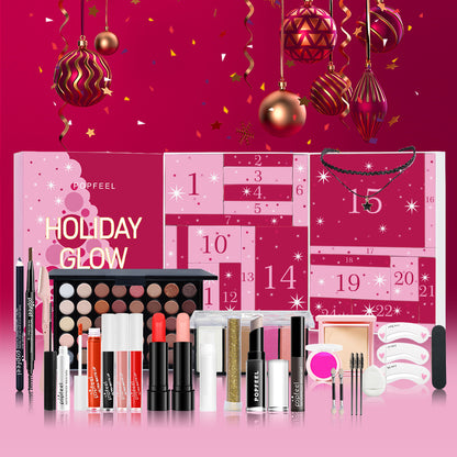 Calendrier de l’Avent Maquillage 2025 – HOLIDAY GLOW Popfeel™ (24 Surprises Beauté)