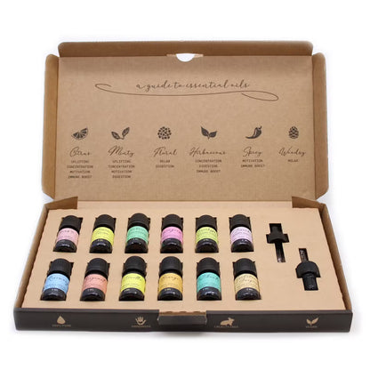 Coffret 12 huiles essentielles aromathérapie