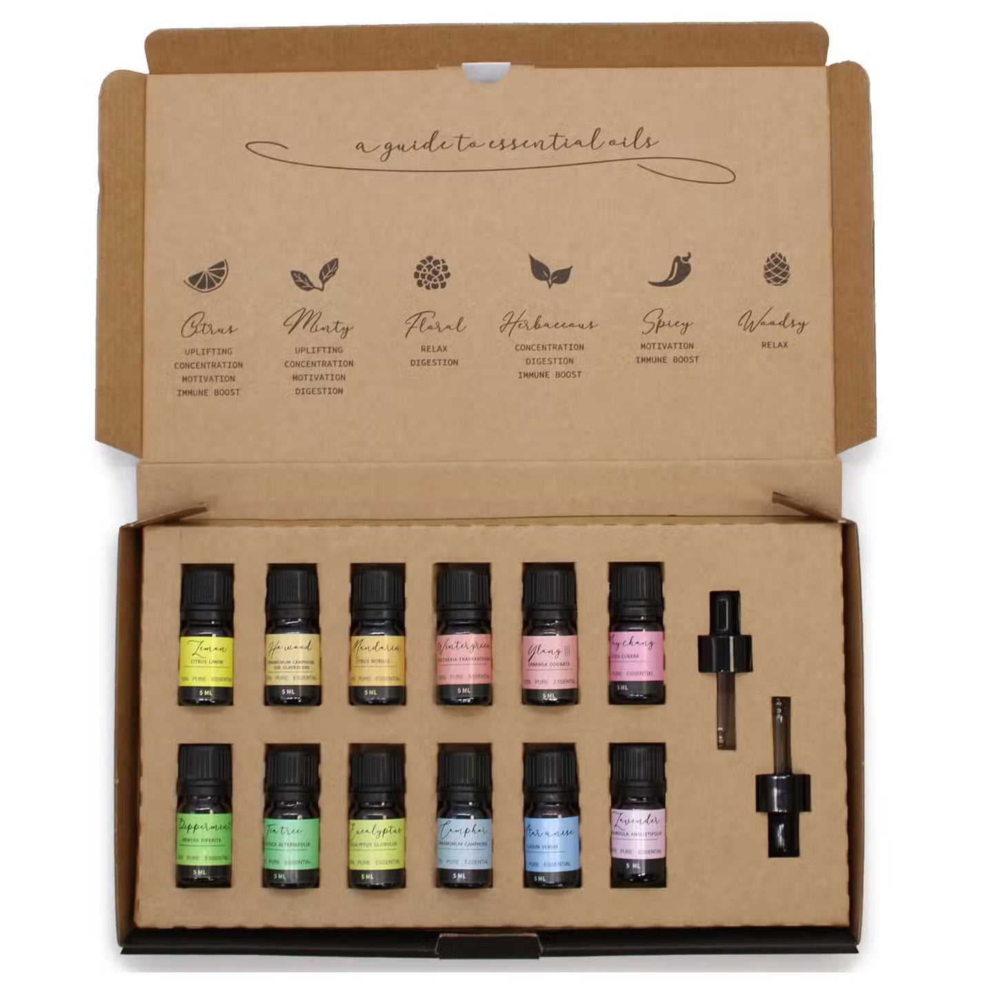 Kit démarrage 12 huiles essentielles aromathérapie