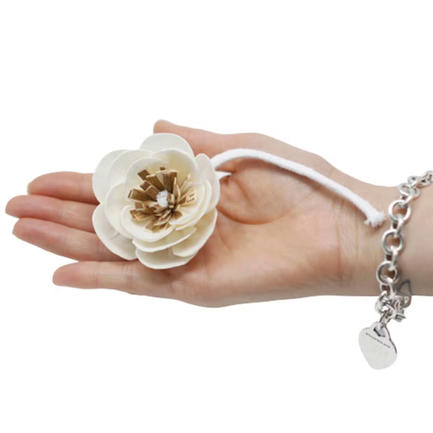 Diffuseur fleurs naturelles Petit coquelicot bois sola ficelle