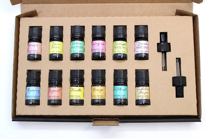 Coffret 12 huiles essentielles aromathérapie