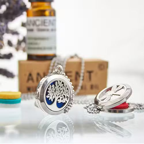 Collier bijoux aromathérapie Chakra Yoga 30mm - 10 variantes