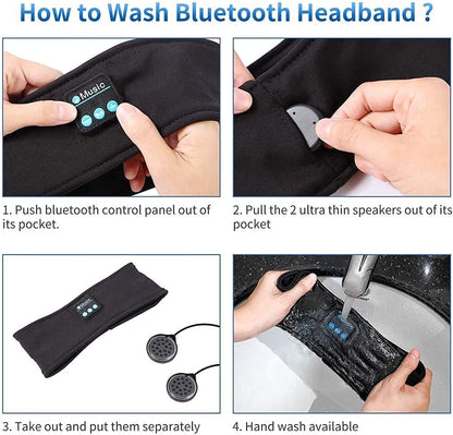 Masque de Sommeil Bluetooth Sans Fil — Écouteurs Intégrés