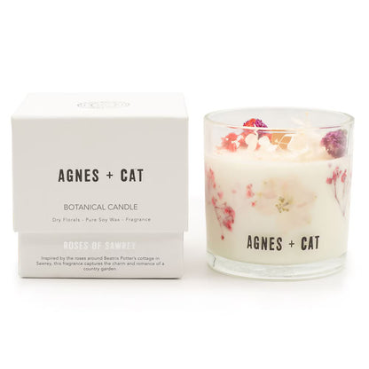 Bougie botanique Agnes + Cat cire soja mèche bois - 6 variantes