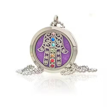 Collier bijoux aromathérapie Chakra Yoga 30mm - 10 variantes