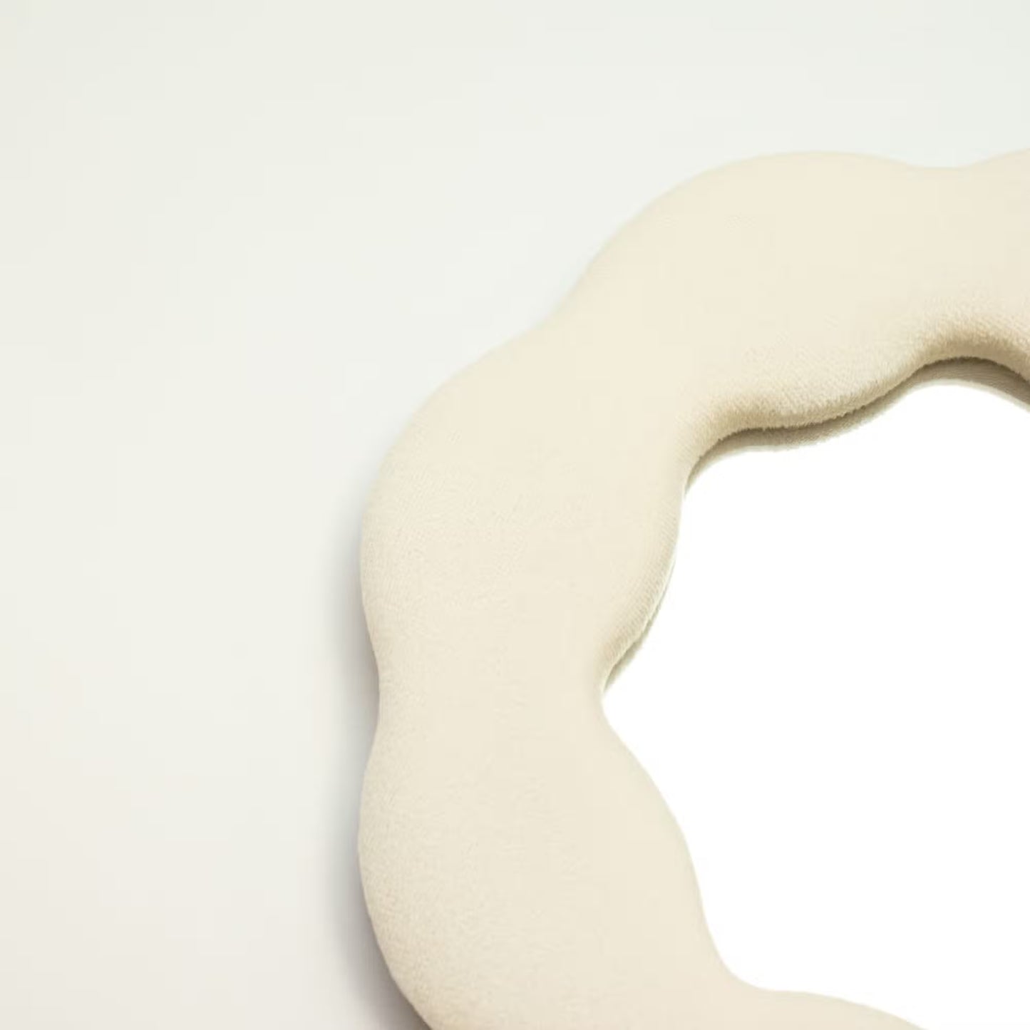 Miroir souple ondulé Fleur couleur Pierre