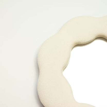 Miroir souple ondulé Fleur couleur Pierre