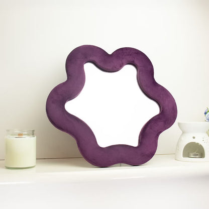 Miroir souple ondulé Étoile Mauve