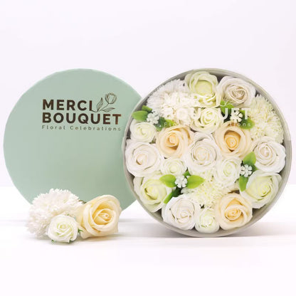 Boîte ronde - Fleurs de savon
