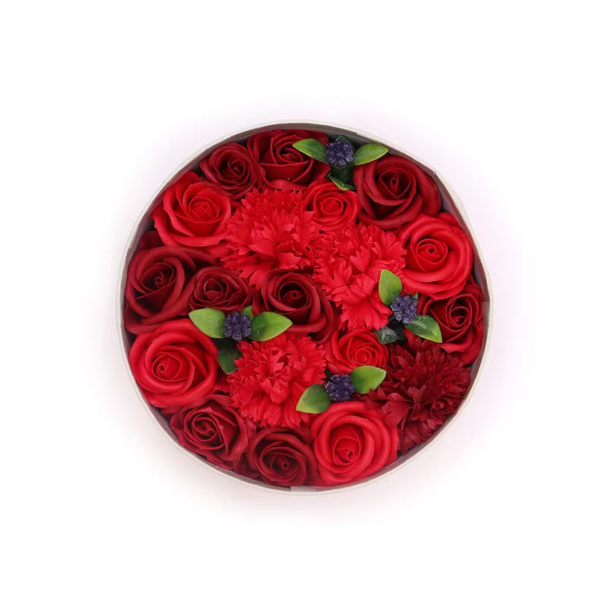 Boîte ronde - Fleurs de savon