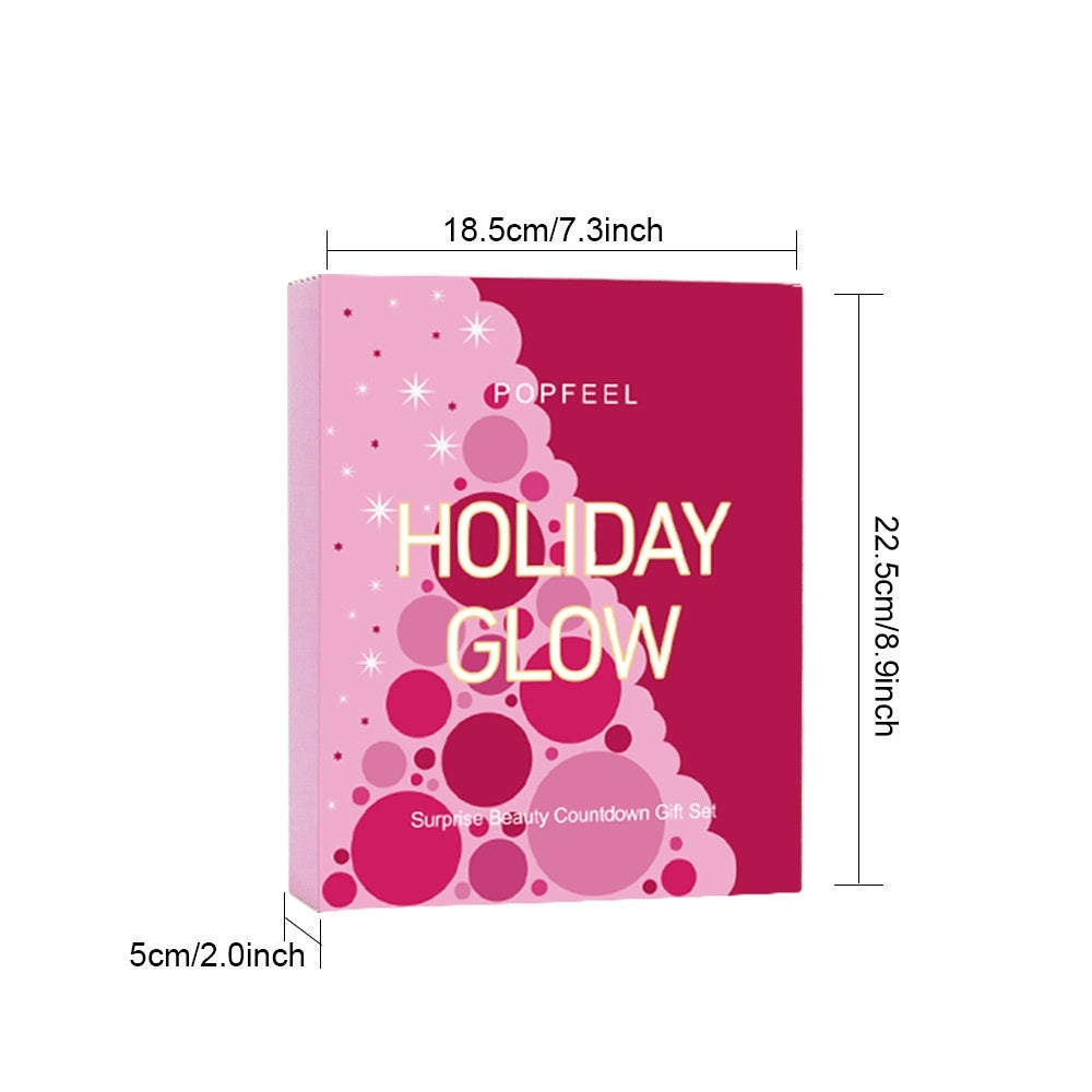 Calendrier de l’Avent Maquillage 2025 – HOLIDAY GLOW Popfeel™ (24 Surprises Beauté)