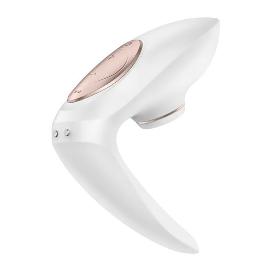 Pro 4 Couples - Blanc et Or rose Stimulateur vibromasseur Satisfyer